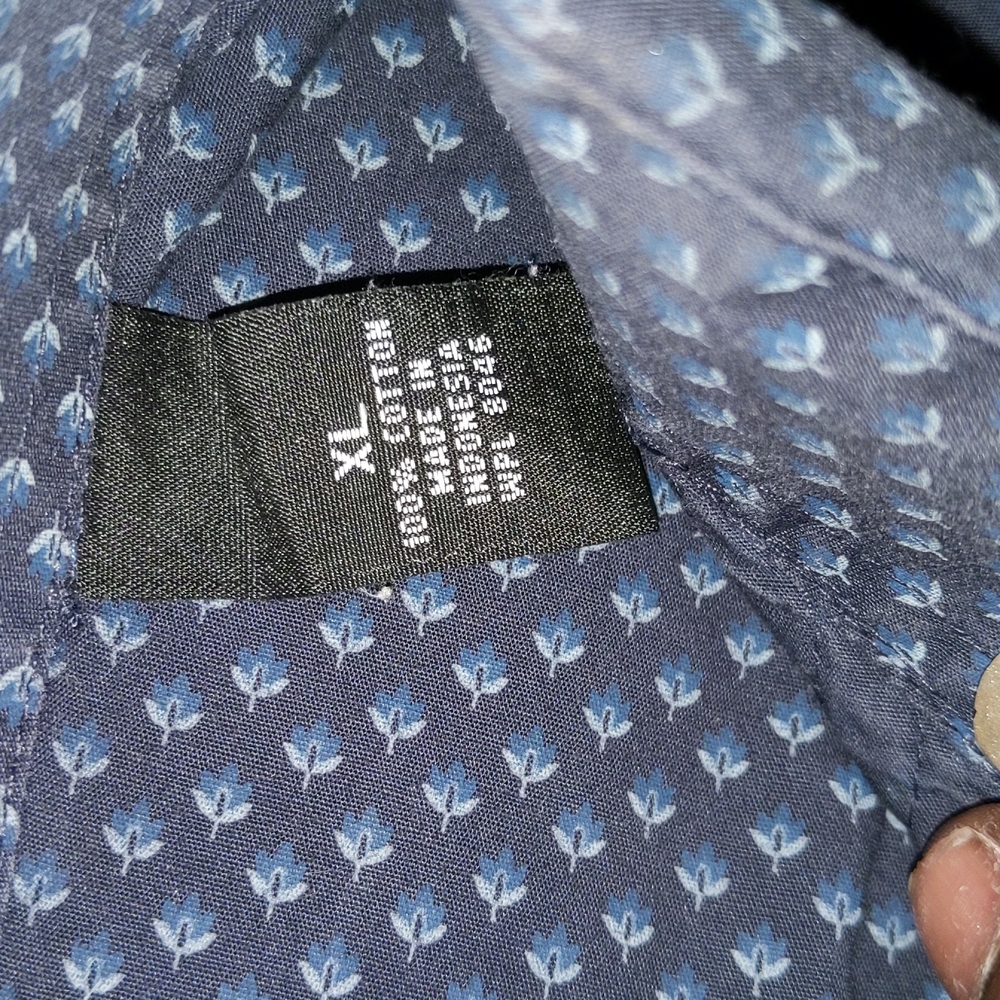 Alfani Print Ruffle Front Button Down - Picture 3 of 6
